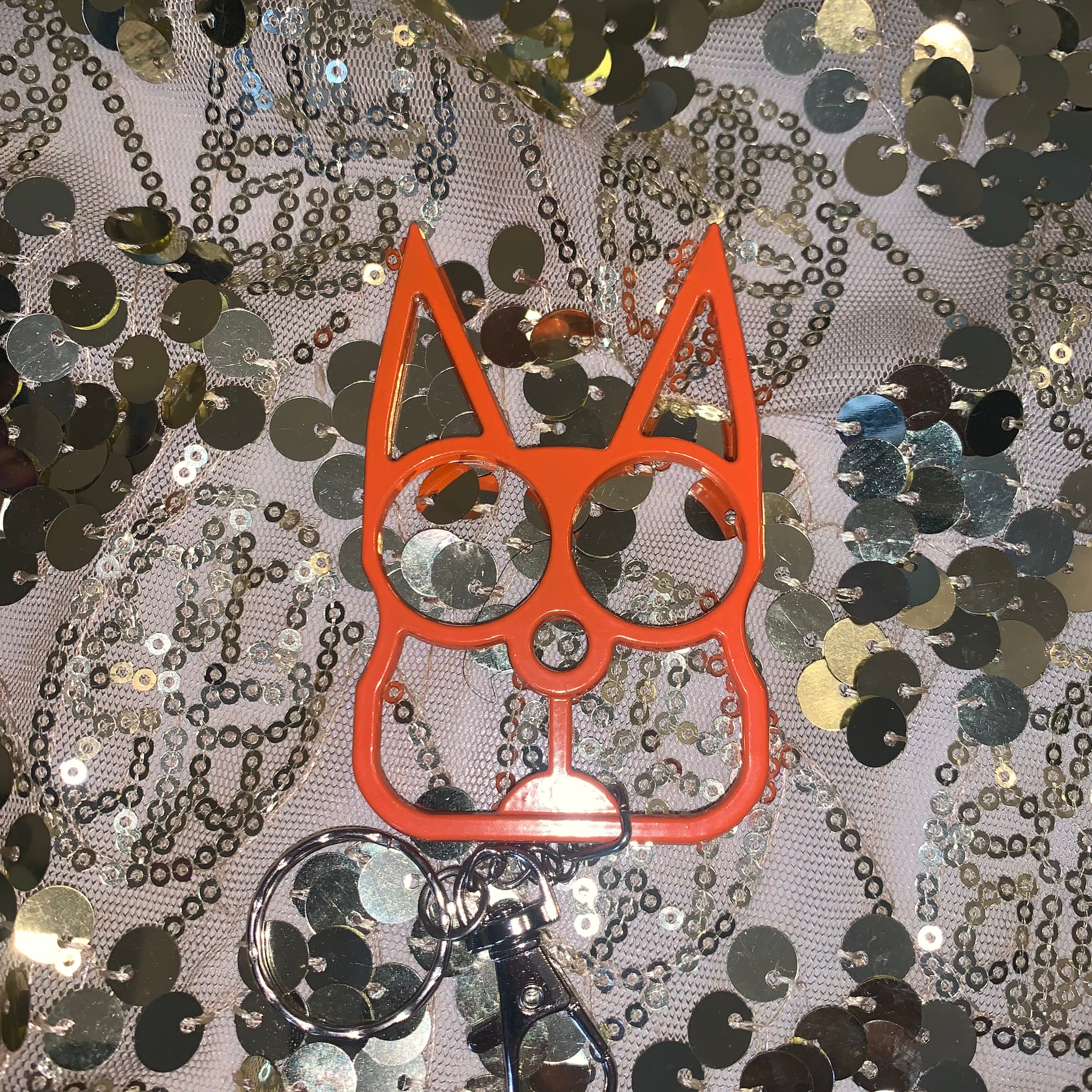 Basic Geometric Zinc Alloy Knuckles Keychain Emergency Window Breaker Self-defense Supplies