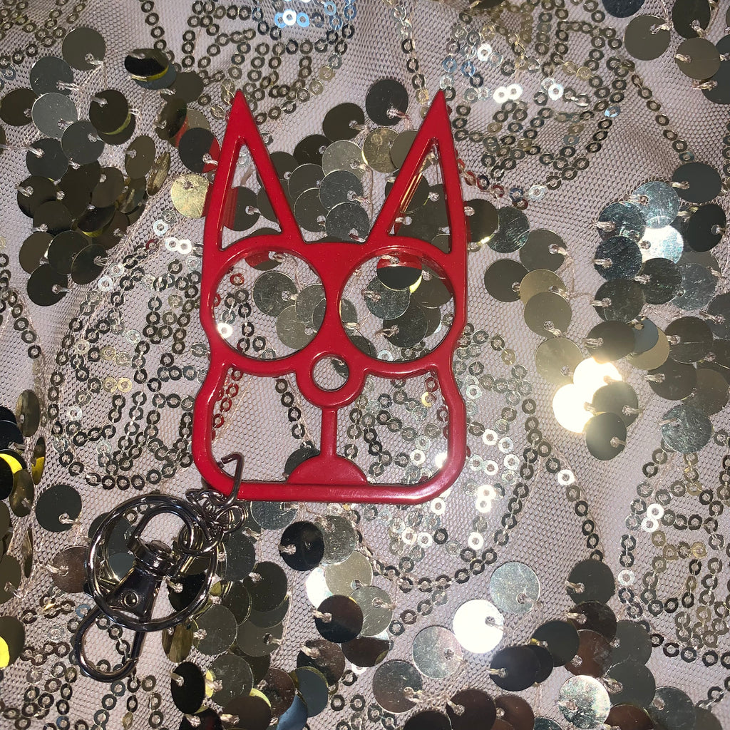 Basic Geometric Zinc Alloy Knuckles Keychain Emergency Window Breaker Self-defense Supplies