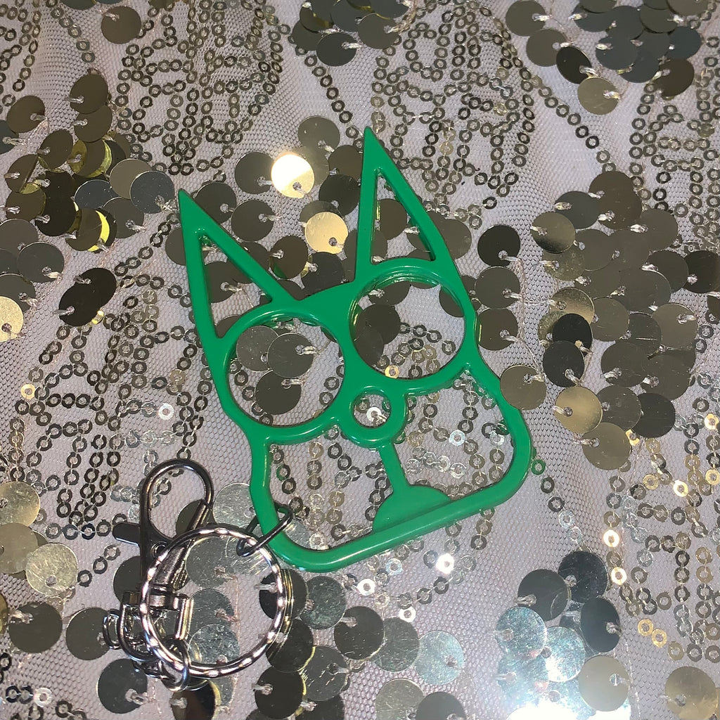 Basic Geometric Zinc Alloy Knuckles Keychain Emergency Window Breaker Self-defense Supplies