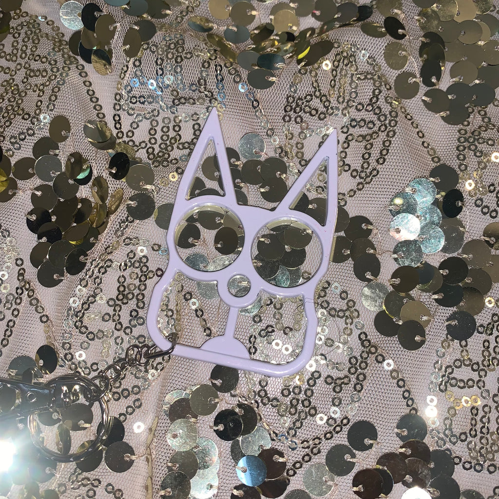 Basic Geometric Zinc Alloy Knuckles Keychain Emergency Window Breaker Self-defense Supplies