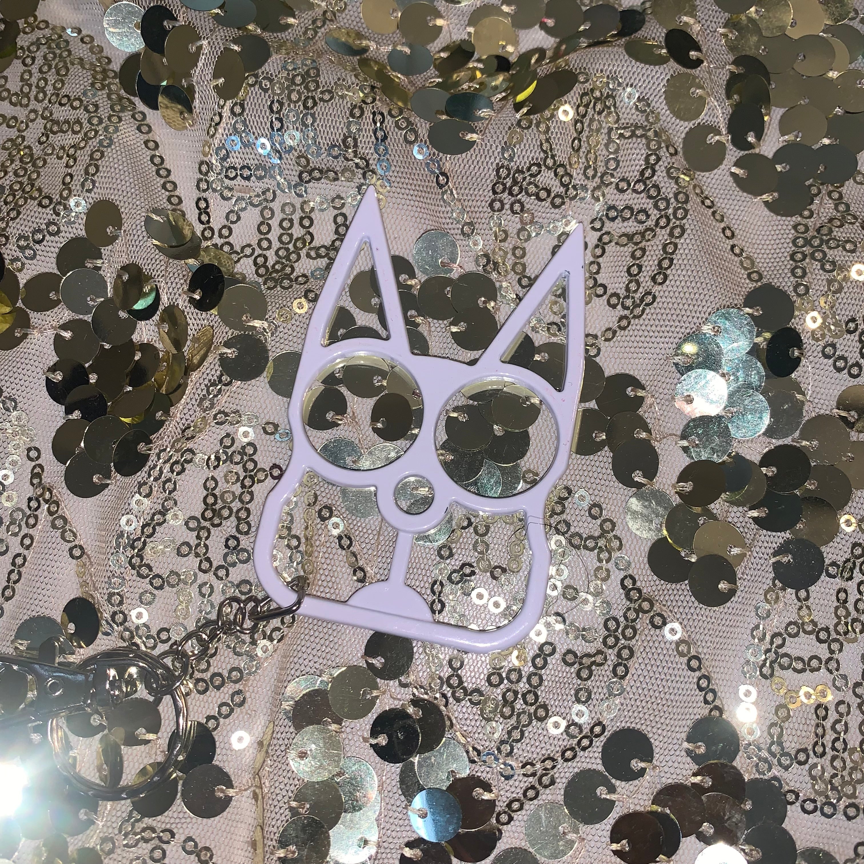 Basic Geometric Zinc Alloy Knuckles Keychain Emergency Window Breaker Self-defense Supplies