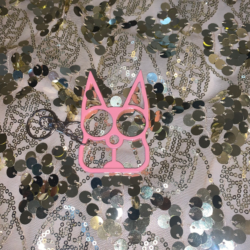 Basic Geometric Zinc Alloy Knuckles Keychain Emergency Window Breaker Self-defense Supplies