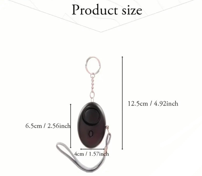 Fashion Color Block Oval Abs Alloy Burglar Alarm 1 Piece