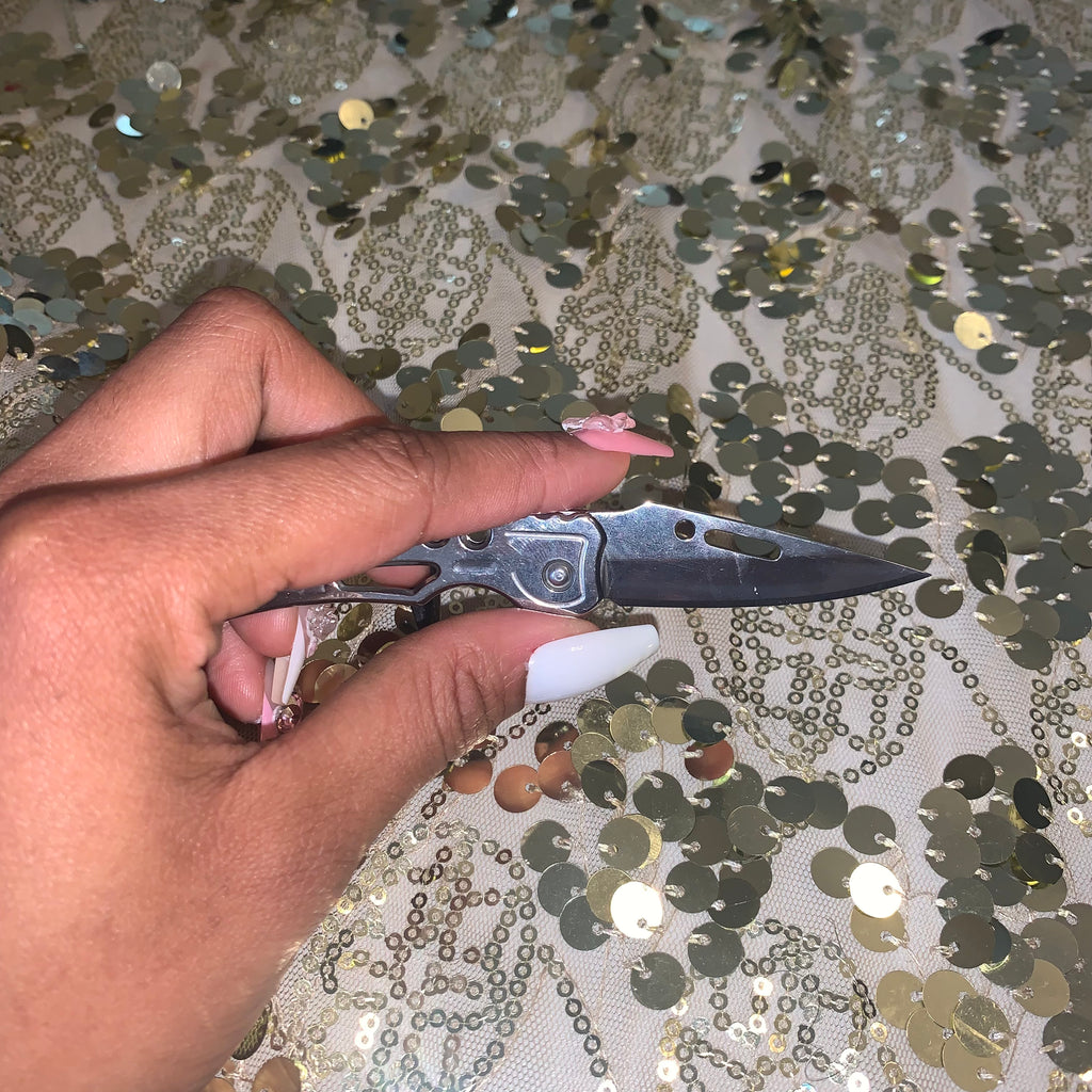 1pc Stainless Steel Folding Knife Small Knife Multi-function Pocket Utility Knife