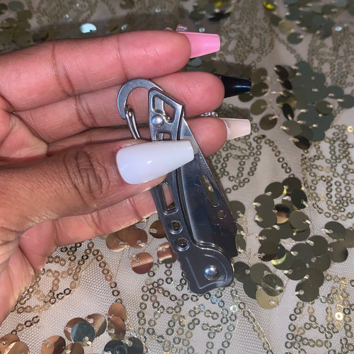 1pc Stainless Steel Folding Knife Small Knife Multi-function Pocket Utility Knife